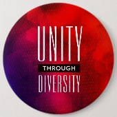 Badge Rond 15,2 Cm L'unité stylisée par la diversité (Devant)