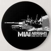 Badge Rond 15,2 Cm M1 Abrams (Devant)