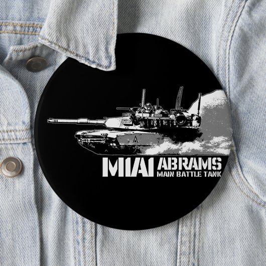 Badge Rond 15,2 Cm M1 Abrams (En situation)