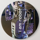 Badge Rond 15,2 Cm Mains de robot (Devant)