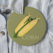 Badge Rond 15,2 Cm Maïs (En situation)