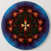 Badge Rond 15,2 Cm Mandala (Devant)