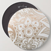 Badge Rond 15,2 Cm Mandala 41 de luxe (Devant & derrière)