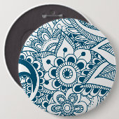 Badge Rond 15,2 Cm Mandala 47 de luxe (Devant & derrière)