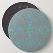 Badge Rond 15,2 Cm Mandala 6 (Devant & derrière)