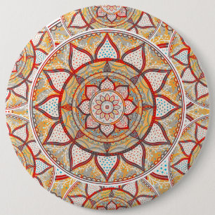 Badge Rond 15,2 Cm Mandala bohémien