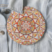 Badge Rond 15,2 Cm Mandala bohémien (En situation)