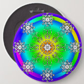 Badge Rond 15,2 Cm Mandala celtique (Devant & derrière)