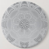 Badge Rond 15,2 Cm Mandala Creation, tous les points pour un 3 (Devant)