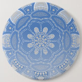 Badge Rond 15,2 Cm Mandala Creation, tous les points pour un 4 (Devant)