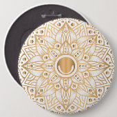 Badge Rond 15,2 Cm Mandala de luxe 11 (Devant & derrière)