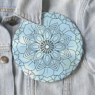 Badge Rond 15,2 Cm Mandala Luxe 56