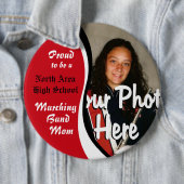 Badge Rond 15,2 Cm Marching Band Maman (En situation)