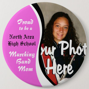 Badge Rond 15,2 Cm Marching Band Maman