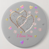 Badge Rond 15,2 Cm Mariage vintage (Devant)