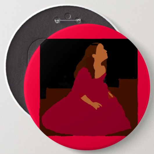 Badge Rond 15,2 Cm Mariah Reynolds Hamilton (Devant & derrière)