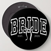 Badge Rond 15,2 Cm Mariée Est 2026 (Devant & derrière)