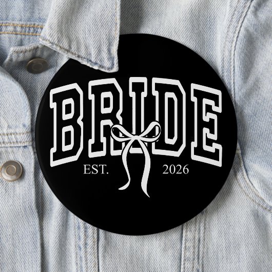 Badge Rond 15,2 Cm Mariée Est 2026 (En situation)