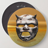 Badge Rond 15,2 Cm Masque du bouton Pierre (Devant & derrière)