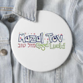 Badge Rond 15,2 Cm Mazel Tov (En situation)