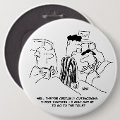 Badge Rond 15,2 Cm Médecins subalternes surchargés (Devant & derrière)