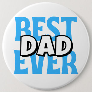 Badge Rond 15,2 Cm Meilleur Papa du Monde