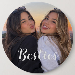 Badge Rond 15,2 Cm Meilleures Amies Photo Bouton Meilleures Amies Fil