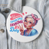 Badge Rond 15,2 Cm Mémé (En situation)