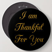 Badge Rond 15,2 Cm Merci. (Devant & derrière)