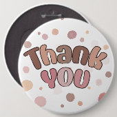 Badge Rond 15,2 Cm Merci (Devant & derrière)