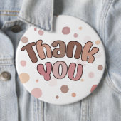 Badge Rond 15,2 Cm Merci (En situation)