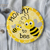 Badge Rond 15,2 Cm Mère à être - maman à l'abeille (En situation)