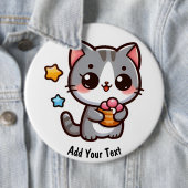 Badge Rond 15,2 Cm Minette (En situation)