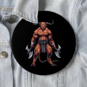 Badge Rond 15,2 Cm Minotaure mythologique grecque (En situation)