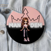 Badge Rond 15,2 Cm Mischief - Collection Mandem -SVBK- SILVERBCKK TTV (En situation)