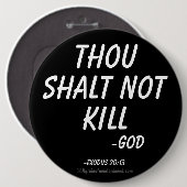 Badge Rond 15,2 Cm Mise à mort de shalt de mille pas (Devant & derrière)