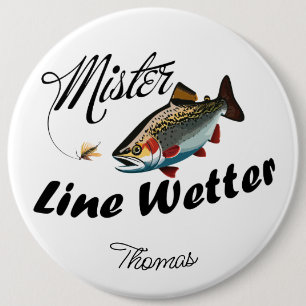 Badge Rond 15,2 Cm Mister Castaway Truite arc-en-ciel