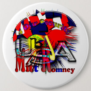 Badge Rond 15,2 Cm Mitt Romney 2012