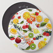Badge Rond 15,2 Cm Mixed Fruits 5 (Devant & derrière)