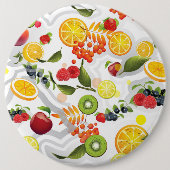 Badge Rond 15,2 Cm Mixed Fruits 5 (Devant)