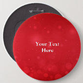 Badge Rond 15,2 Cm Modèle de design Red Bokeh (Devant & derrière)