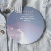 BADGE ROND 15,2 CM MOMENTS PRÉCIEUX (En situation)