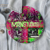 Badge Rond 15,2 Cm Mon Nom N'Est Pas Donna (En situation)