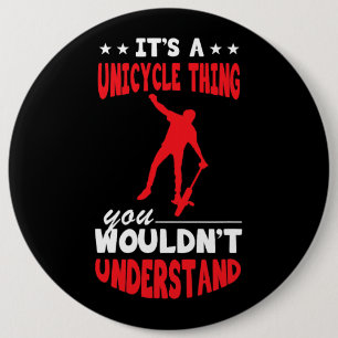 Badge Rond 15,2 Cm Monocycle Monocycle Unicycliste Jongler Unicy