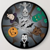 Badge Rond 15,2 Cm Monster d'Halloween (Devant)