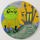 Badge Rond 15,2 Cm Monster et moi (Devant)