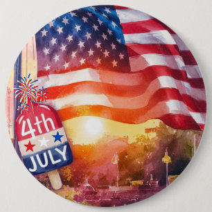 Badge Rond 15,2 Cm Montre ton patriotisme !