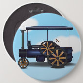 Badge Rond 15,2 Cm Moteur à vapeur (Devant & derrière)