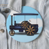 Badge Rond 15,2 Cm Moteur à vapeur (En situation)
