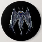 Badge Rond 15,2 Cm Mothman Cryptid Creator (Devant)
